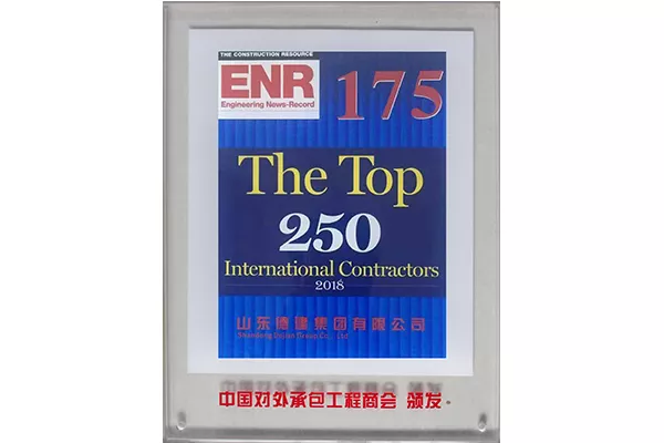 ENR has the world's largest 250 international contractors (175)